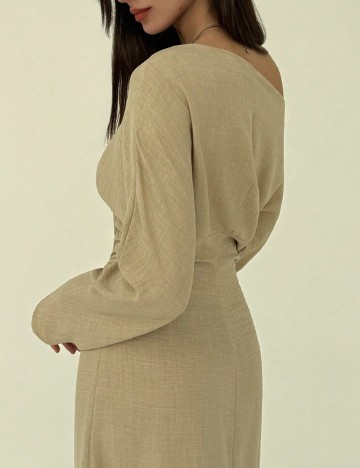 Rochie lunga SHEIN, bej