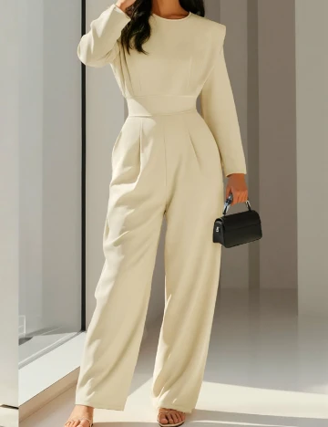 Salopeta SHEIN, crem