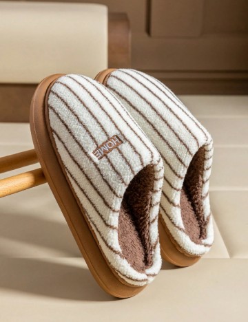 Papuci de Casa SHEIN, crem