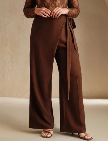 Pantaloni Anewsta Curve, maro