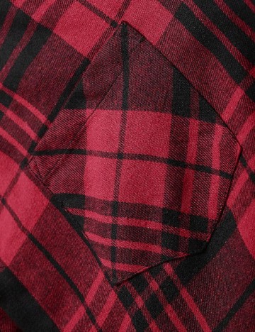 Camasa SHEIN Plus Size Men, rosu/negru