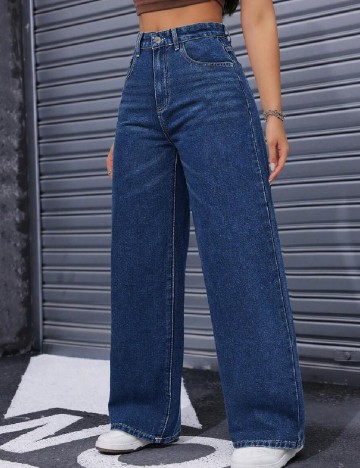 
						Blugi SHEIN, albastru