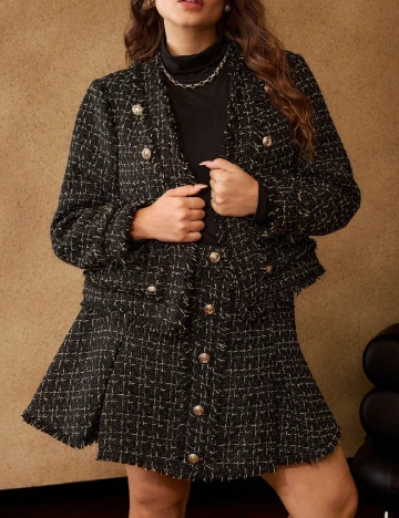 Jacheta MOTF Plus Size, negru