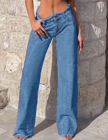 
						Blugi SHEIN, albastru