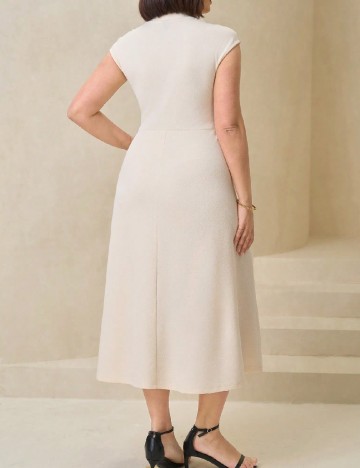 Rochie medie SHEIN CURVE, crem