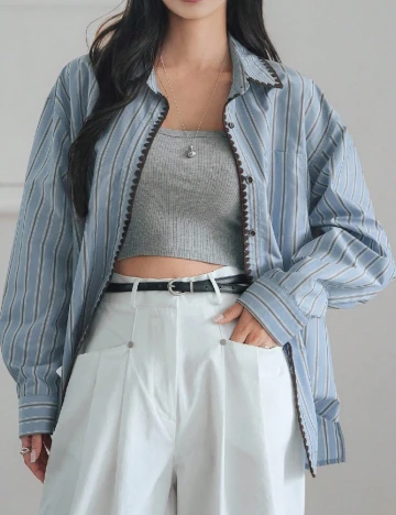 Camasa SHEIN, albastru