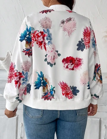 Jacheta SHEIN CURVE, alb