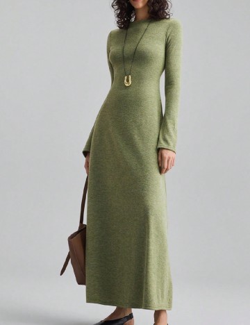 Rochie lunga SHEIN, verde