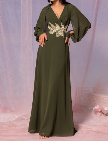 Rochie lunga SHEIN, verde