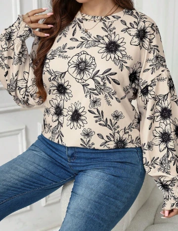 Bluza SHEIN CURVE, crem