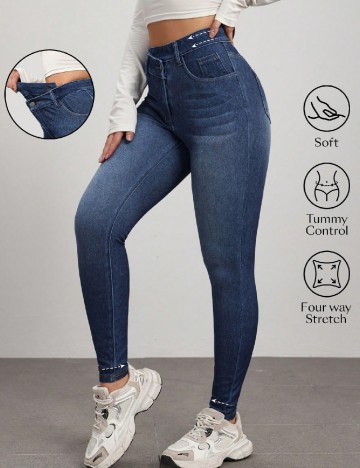 Pantaloni SHEIN, albastru