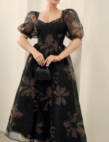 Rochie medie SHEIN CURVE, negru