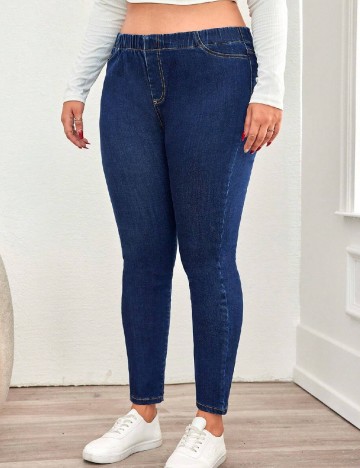 Blugi SHEIN CURVE, albastru