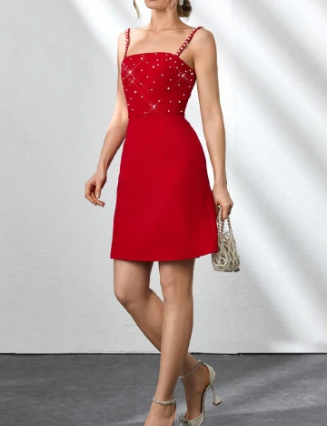 Rochie scurta SHEIN, rosu