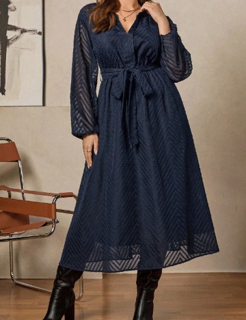 Rochie medie SHEIN CURVE, bleumarin