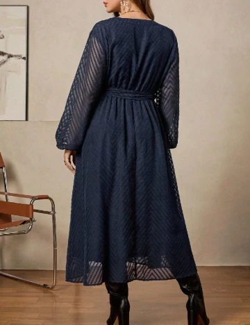 Rochie medie SHEIN CURVE, bleumarin