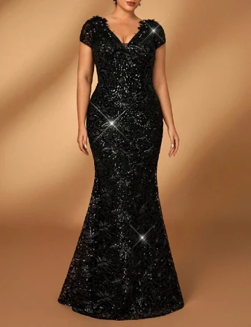 Rochie lunga SHEIN CURVE, negru