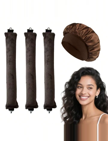 Set ondulatoare fără caldura SHEIN, maro