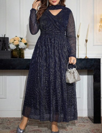 
						Rochie lunga SHEIN CURVE, bleumarin