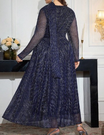 Rochie lunga SHEIN CURVE, bleumarin