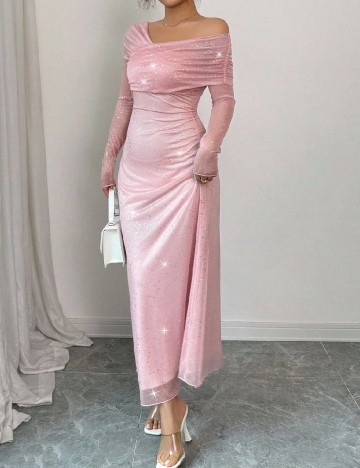 
						Rochie lunga SHEIN, roz