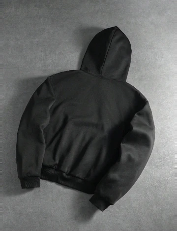 Jacheta reversibila SHEIN, negru/rosu