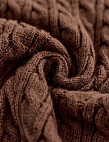 Pulover SHEIN, maro/negru