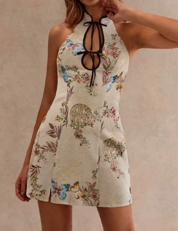 Rochie scurta SHEIN, crem