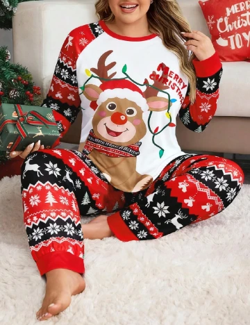 Pijama SHEIN CURVE, mix culori