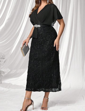 Rochie lunga SHEIN CURVE, negru