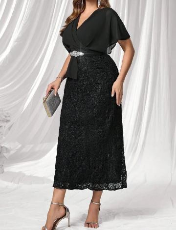 Rochie lunga SHEIN CURVE, negru