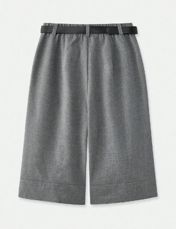 Pantaloni trei sferturi SHEIN, gri