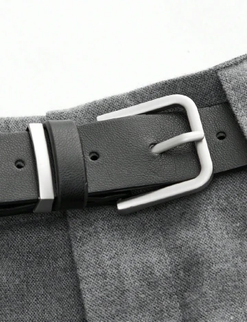 Pantaloni trei sferturi SHEIN, gri