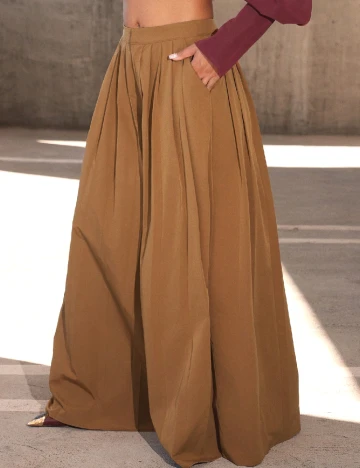 Pantaloni SHEIN, maro