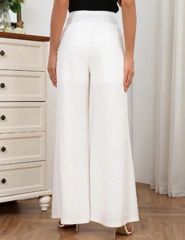 Pantaloni SHEIN, alb