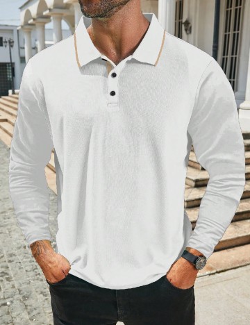 Bluza SHEIN Plus Size Men, alb