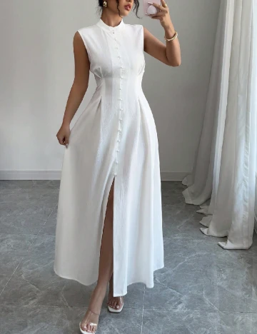 Rochie medie SHEIN, alb