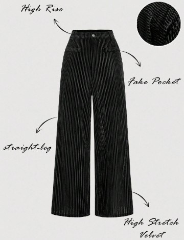 Pantaloni SHEIN, negru