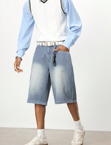 Pantaloni scurti Romwe, albastru