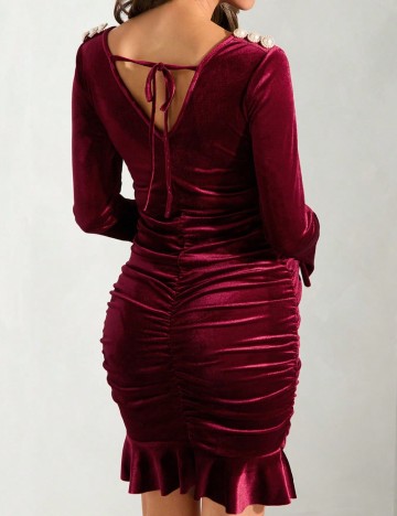 Rochie scurta SHEIN Maternity, rosu