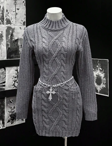 Rochie scurta SHEIN, gri