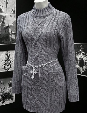 Rochie scurta SHEIN, gri