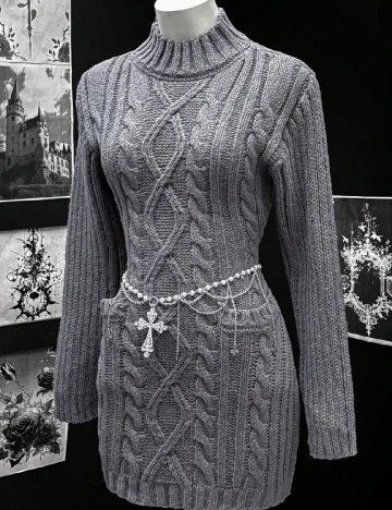 Rochie scurta SHEIN, gri