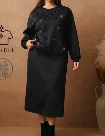 Compleu SHEIN CURVE, negru