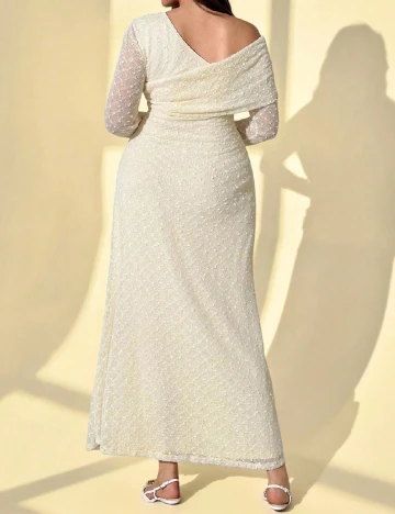 Rochie lunga SHEIN CURVE, galben deschis