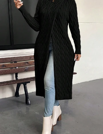 Pulover SHEIN CURVE, negru