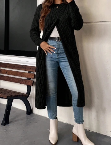 Pulover SHEIN CURVE, negru