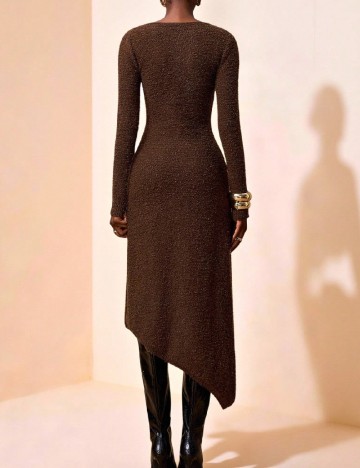 Rochie medie SHEIN, maro