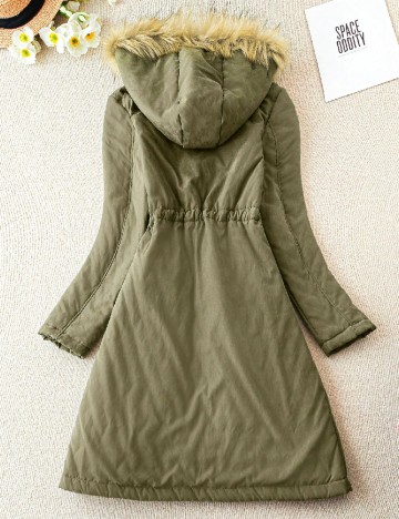 Geaca SHEIN CURVE, verde