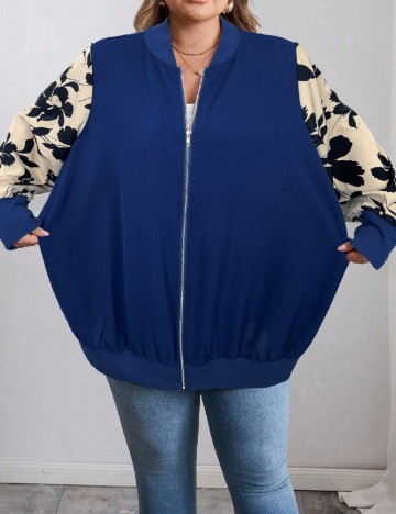 Jacheta SHEIN CURVE, bleumarin